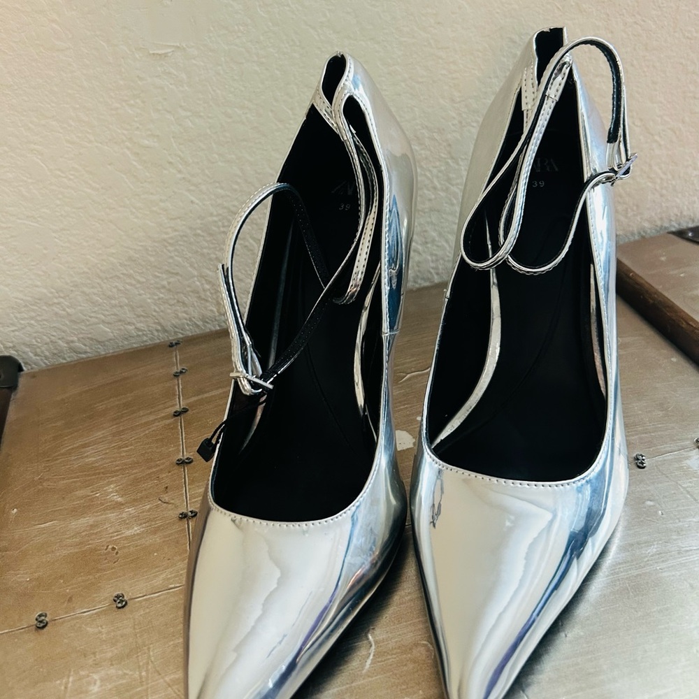 Silver Women's Heels